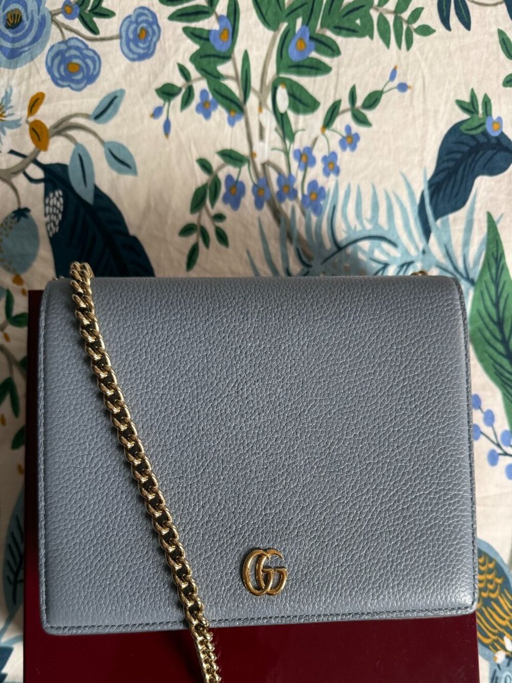 Gucci GG Marmont wallet on chain